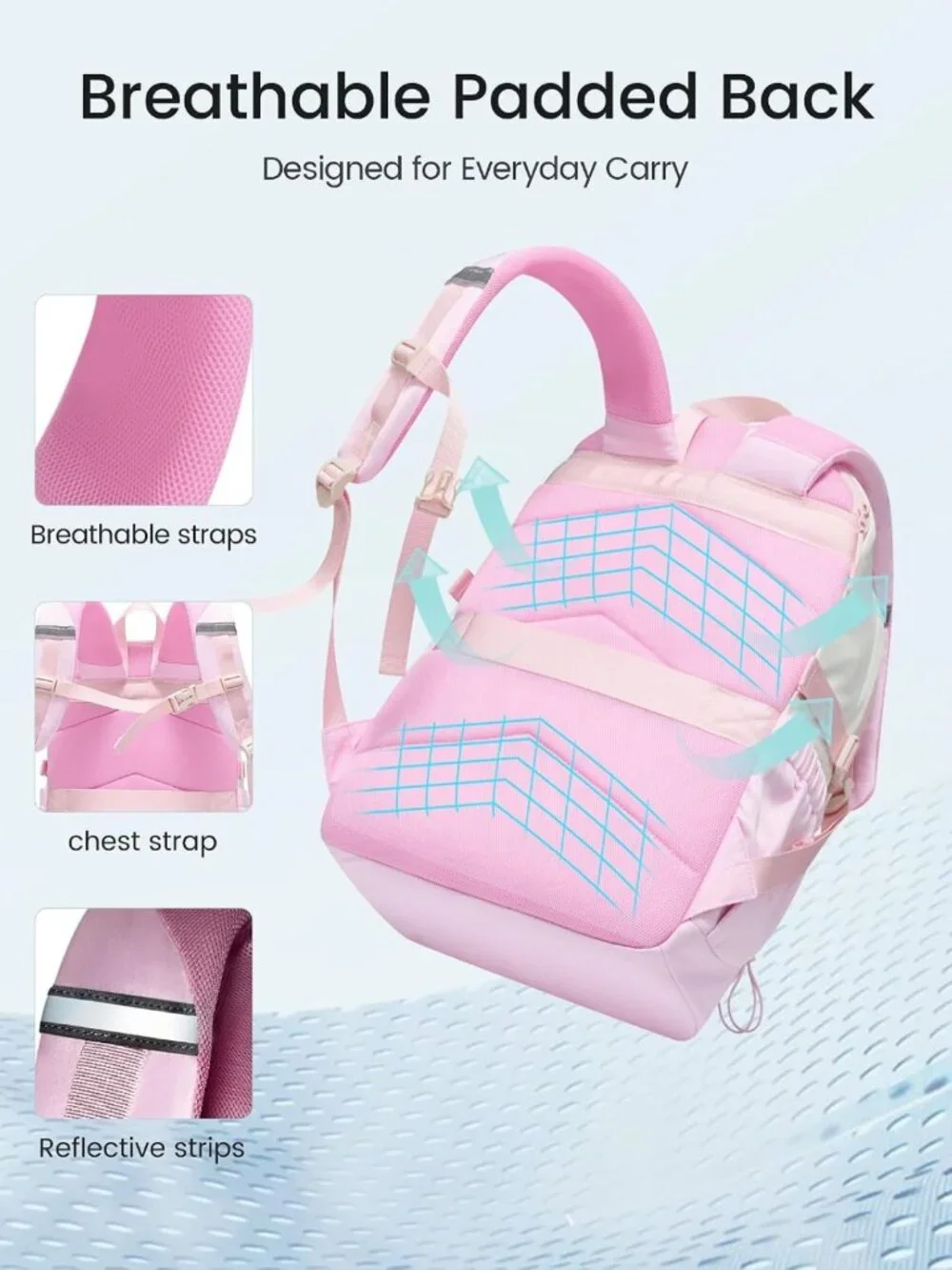Cute Teen Girl School Backpack, Stylish Bookbag for Students, Durable & Trendy